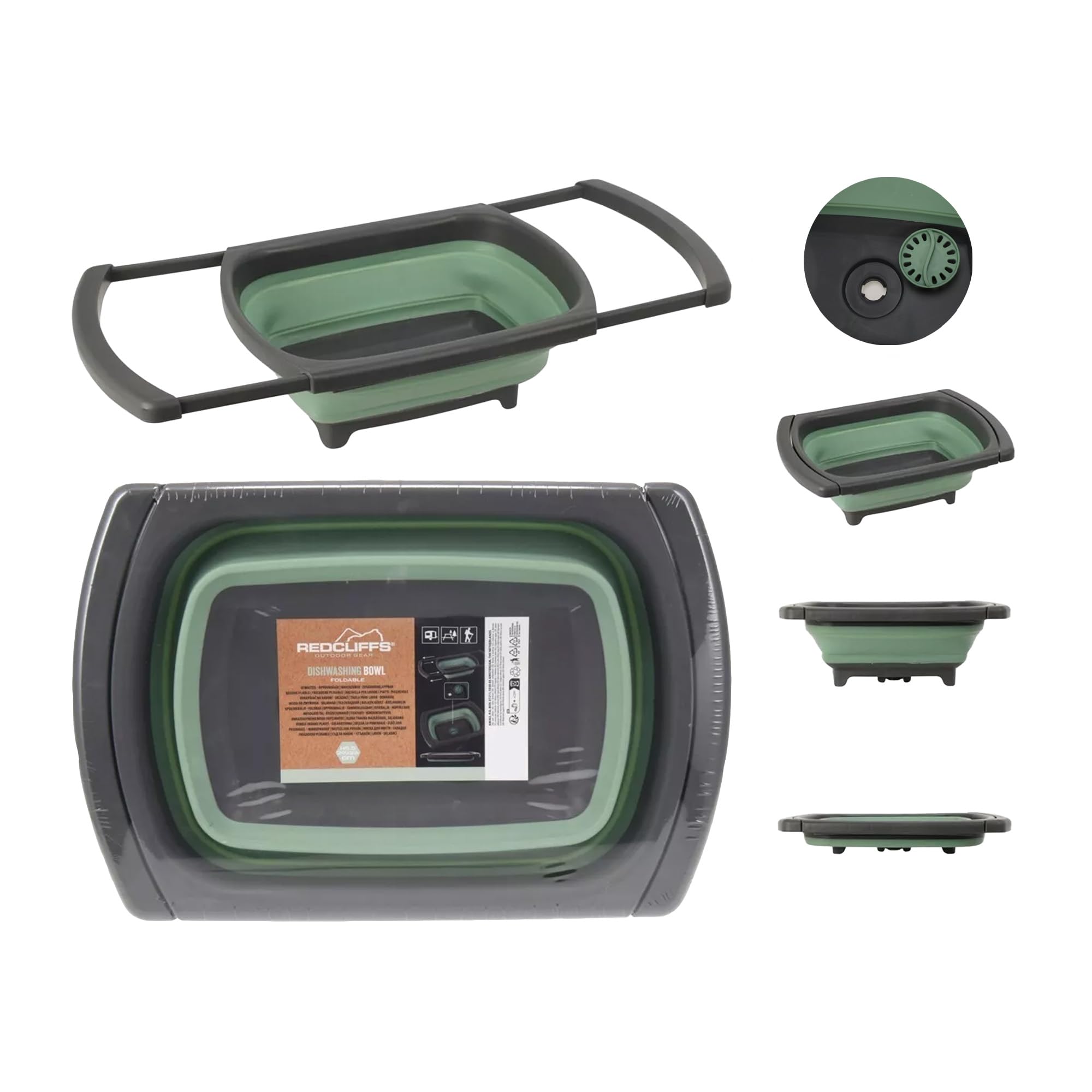 Évier De Camping Gonflable Basic Designs - Vert - 4 Gal - Ultra Compact