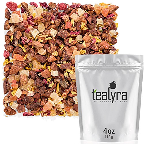 Tealyra - Macaron À La Pêche - Pear Pineapple Mango - Herbal Fruity Loose Leaf Tea Blend - Caffeine-Free - Vitamin Rich - Hot Or Iced - 112G (4-Ounce) #TOP24