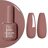Vista 51 de Beetles - Esmalte de uñas de gel rosa de 0.51 onzas líquidas, esmalte de uñas de gel rosa nude, lámpara LED UV para arte de uñas, manicura de larga