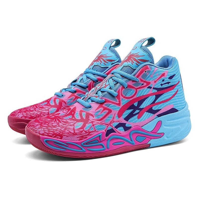 Scarpe da Basket da Uomo, in Mesh, Traspiranti, alla Moda, Sportive e for Il Tempo Libero, Scarpe Sportive(Pink,41 EU)