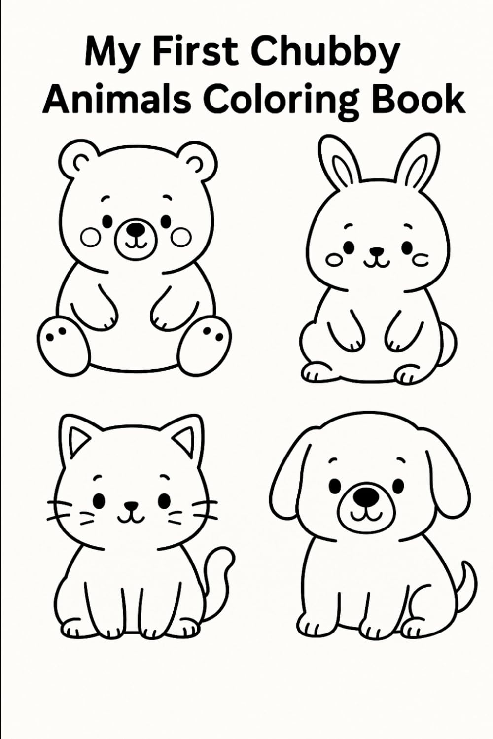 My First Chubby Animals Coloring Book