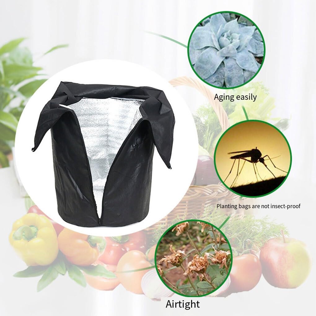 Protección de Invierno para Plantas Que prosperan en climas fríos PP, Protector para Maceta de jardín al Aire Libre, Cubierta para Maceta para Flores para Invierno