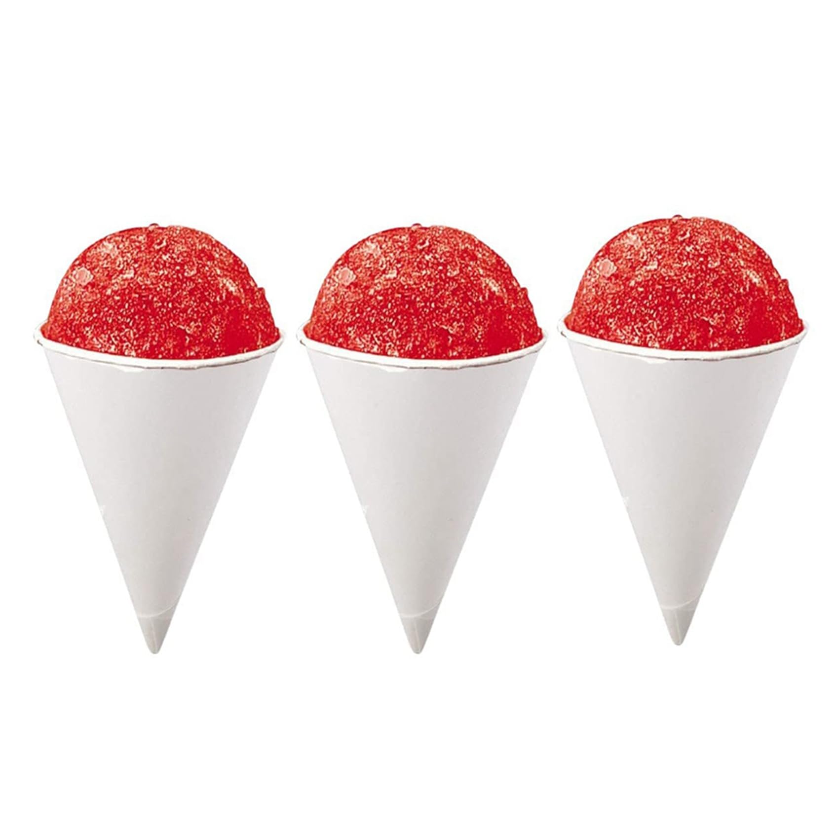 Vasos de Cono de Papel, Vasos de Cono de Nieve, Vasos de Papel de Cono Recubiertos A Prueba de Fugas para Granizado, Hielo Raspado, Agua 1000 Piezas