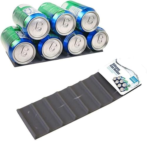 Miniatura 1 de Organizador de latas de silicona para refrigerador apila latas y botellas para un fácil almacenamiento