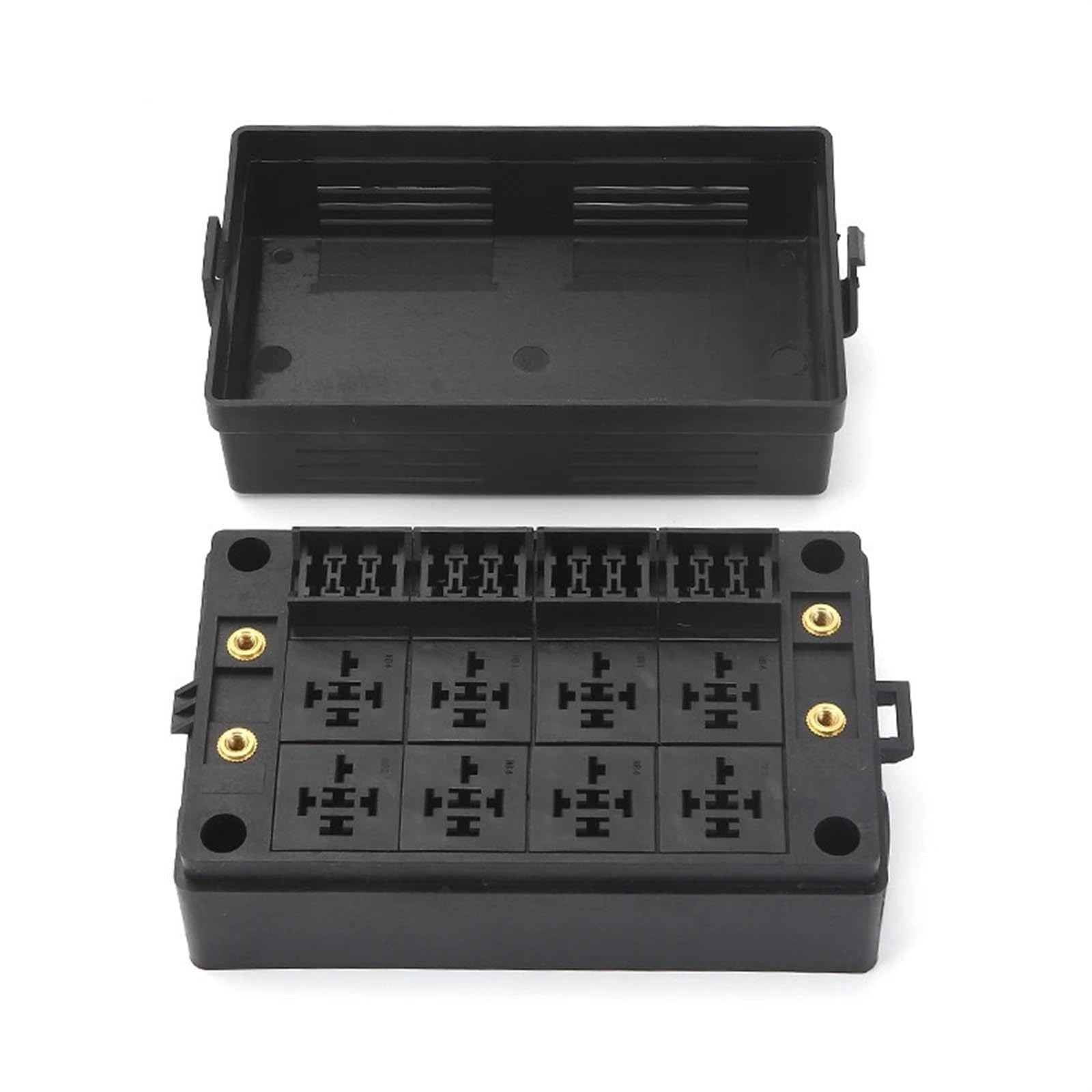 18-drożny uchwyt bezpiecznika do skrzynki 12V 24V gniazdo przekaźnika samochodowego do uniwersalnego wielokanałowego silnika elektrycznego centrum motoryzacyjnego morskiego 1 szt. (kolor: 15 Way 12V