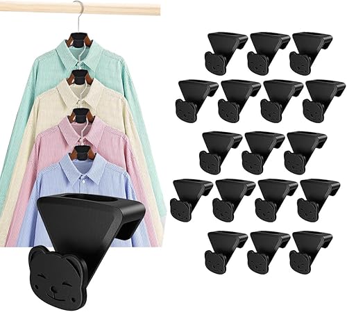 Ganchos de suspensión para armario, ganchos de suspensión que ahorran espacio, ganchos de conector para colgar ropa en capas para organizar, se
