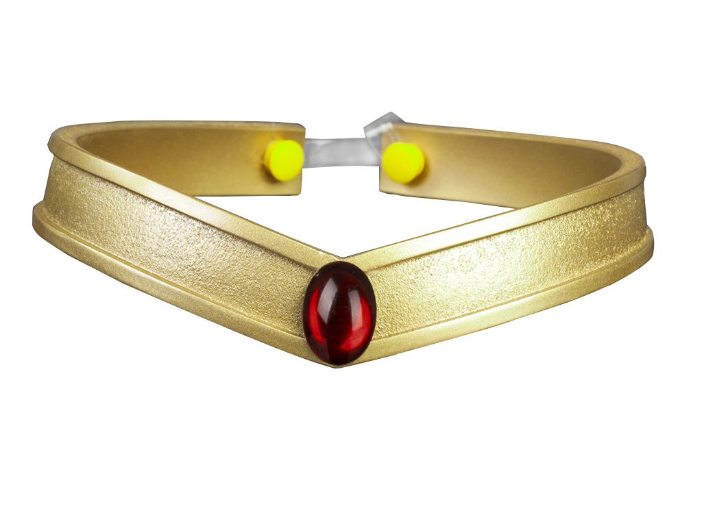 Cosfun Women's Sailor Queen Headwear Gold PVC Tiara Cosplay