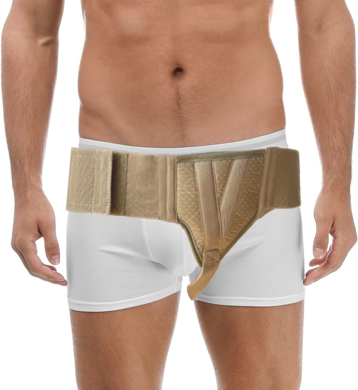 Hernia Gear Left Side Inguinal Hernia Groin Belt Beige (L 38-42)