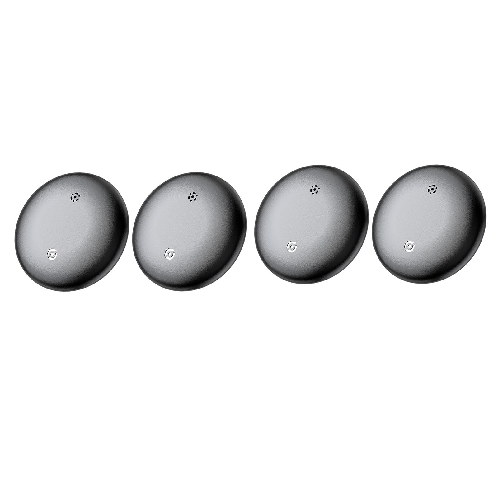 JieWeiXun Localisateur GPS mondial ultra fin pour clés/portefeuille/bagages via Google Find My Network (Noir, 4 pièces)