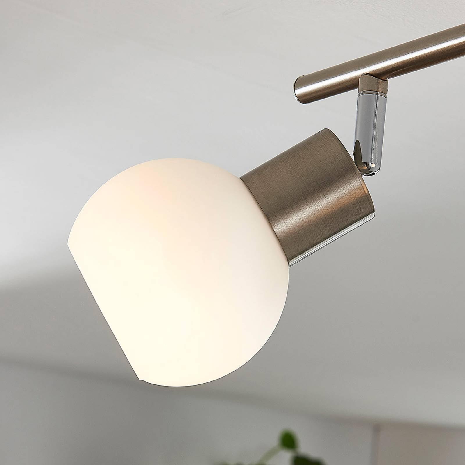 Lindby Deckenlampe drehbar schwenkbar Strahler Deckenstrahler Metall Glas 4x E14 ohne Leuchtmittel