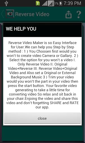 Reverse Video Maker – vue 5
