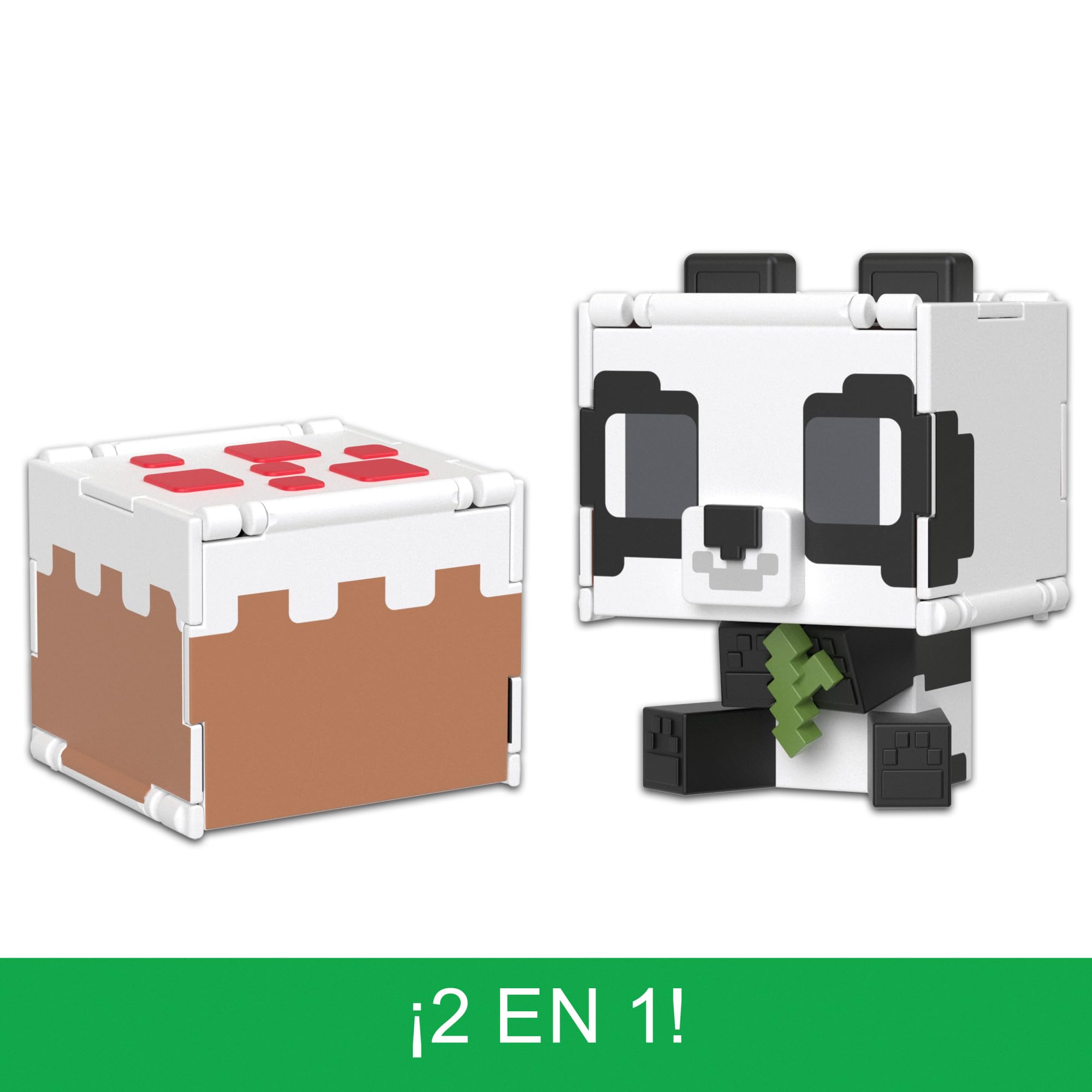 Minecraft Flippin' Figs – Action Figure 2 In 1 9,5 Cm Con Testa Flippante – Personaggio Casuale Da Collezione - 2