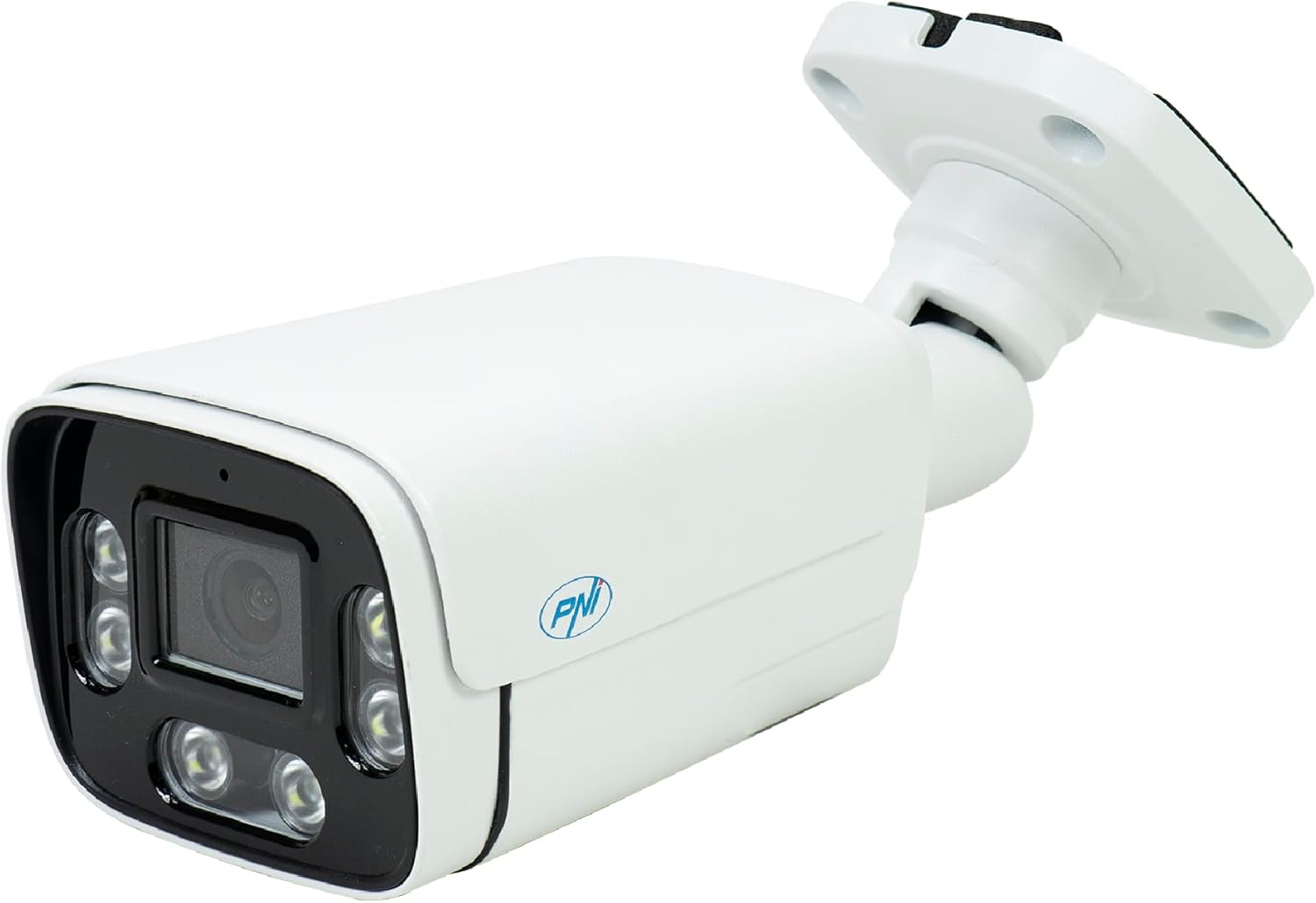 PNI IP780 Cámara de Videovigilancia 8MP 4K IP 6 IR LED IP66 Blanco