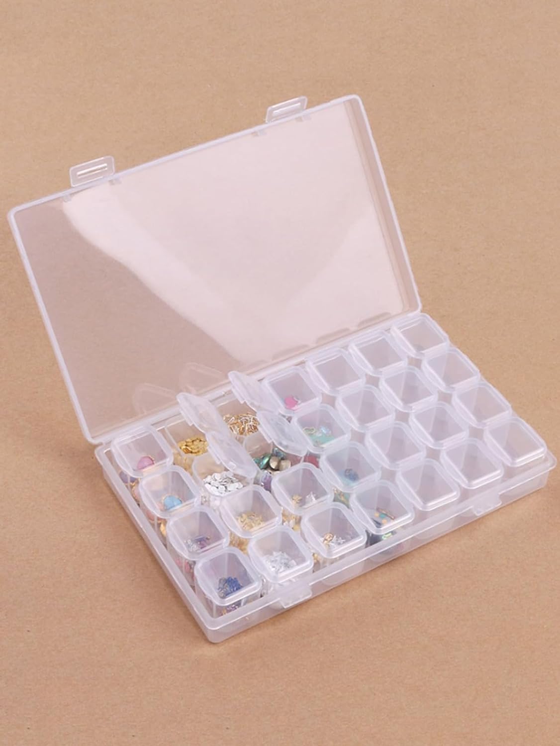 Homava Plastic Jewellery Organiser 28 Grid Detachable Storage Box Case With Dividers Container For Rings, Earrings, Necklace, Lipstick, Makeup Home Organizer, Transparent (B0CLY17X6K) Amazon Price History, Amazon Price Tracker