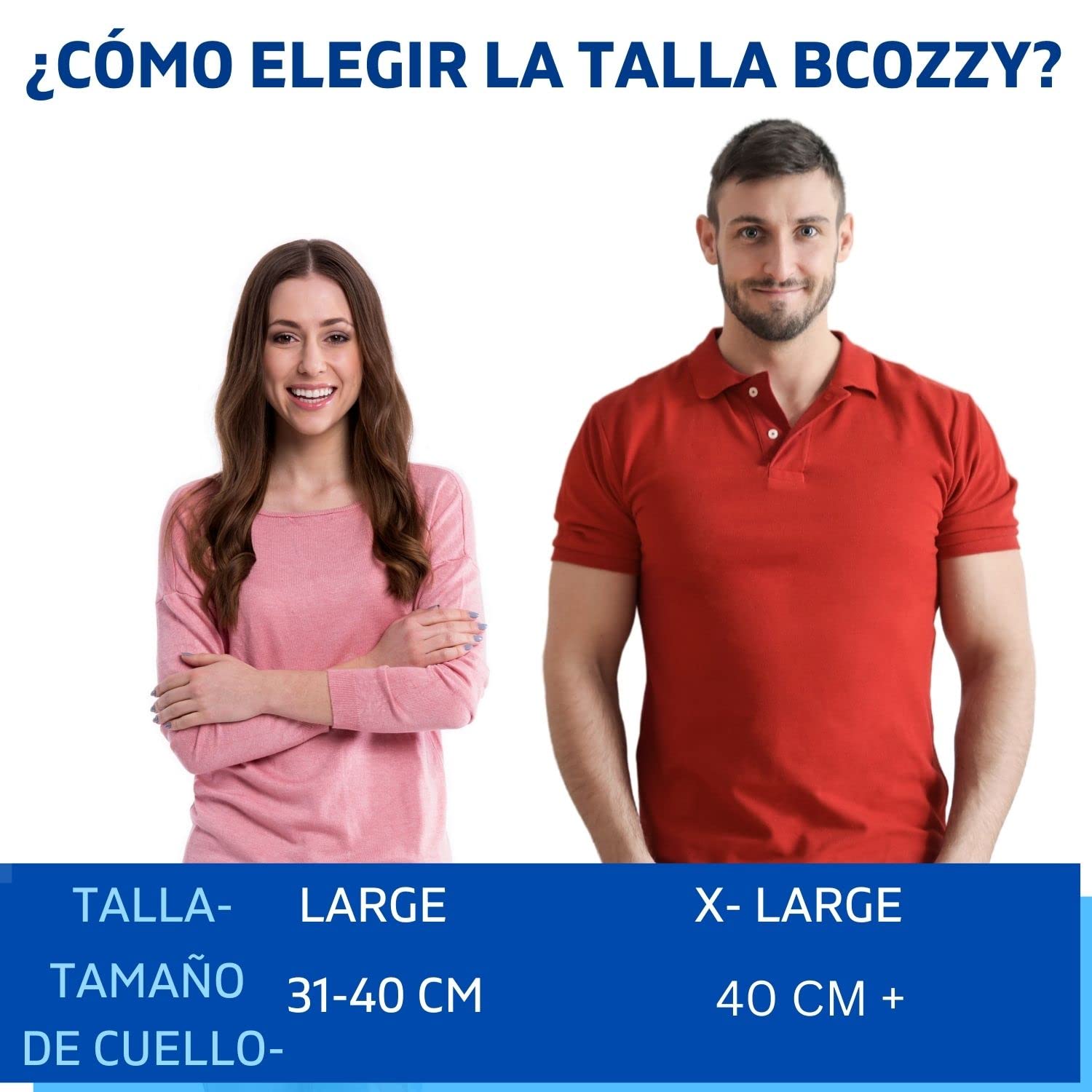 BCOZZY Nekkussen voor vliegtuig - Gepatenteerd reiskussen met dubbele ondersteuning voor hoofd, nek en kin. Ideaal voor lange vluchten en autoritten. Verstelbaar. Wasbaar. Met draagtas. XL, blauw