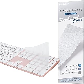 Keyboard Cover for New iMac / Mac Mini Magic Keyboard (Europe layout)(Model A2520, Touch ID Version, with Numeric Key) - Ultra Thin, Protective and Clear Keyboard Cover Protector Skin