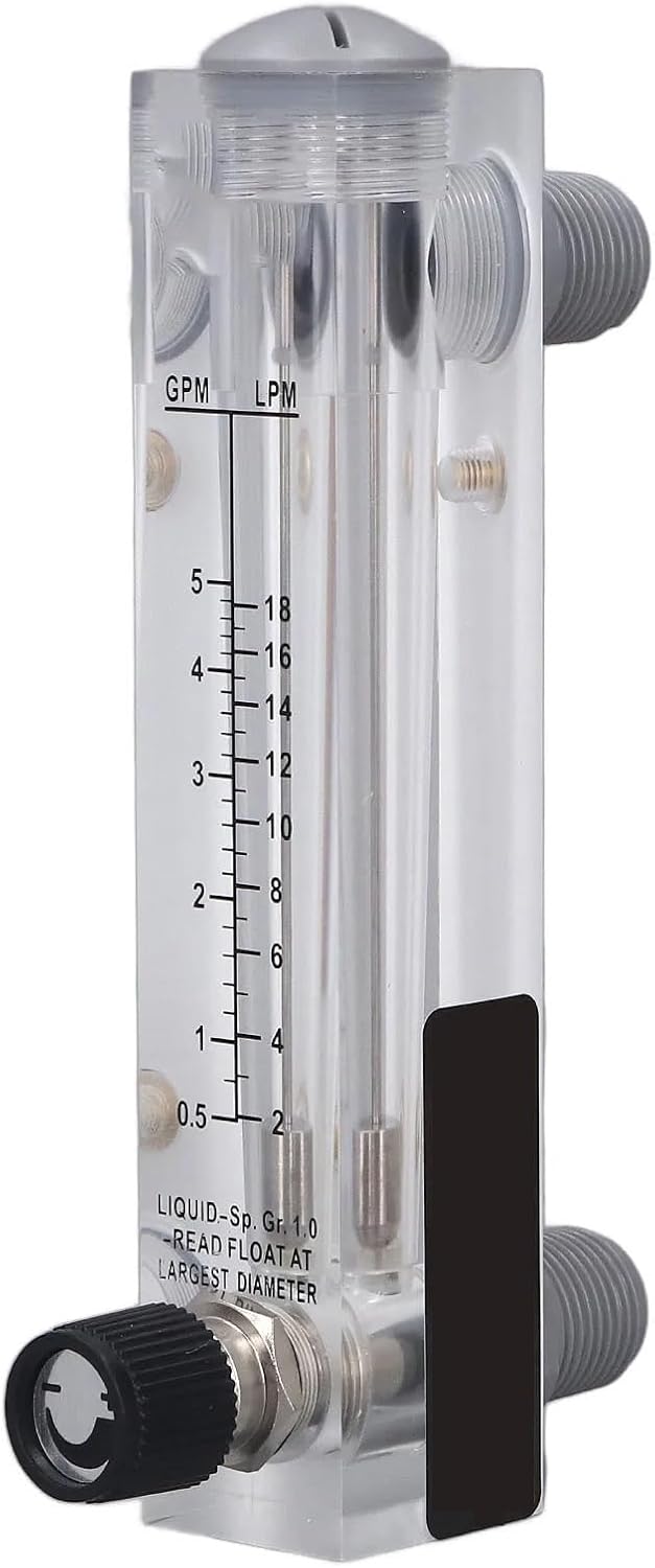 Flowmeter Fluid Flowmeter Liquid Flowmeter Panel Type Acrylic Transparent Adjustable Fluid Meter for Industrial