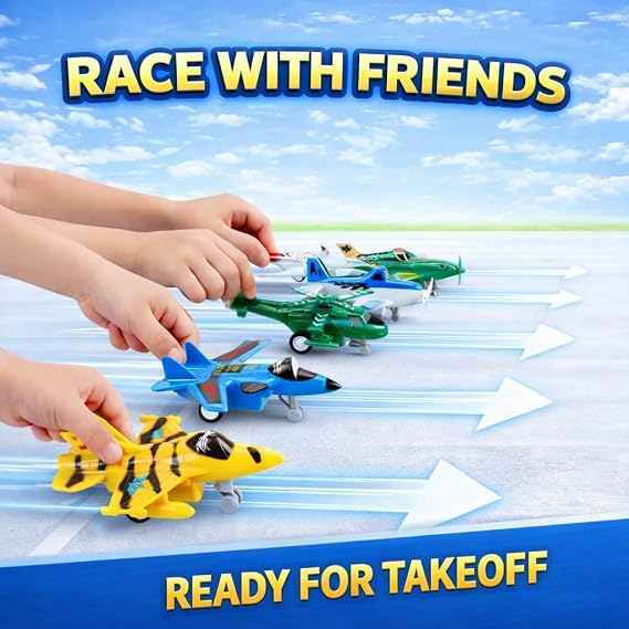 Liberty Imports Pull Back Airplanes Toys Vehicle Playset, Variety Pack of Helicopters, Stealth Bombers, Fighter Jets, Aircraft, Planes for Kids Toddlers Party Favors (12 Pack)