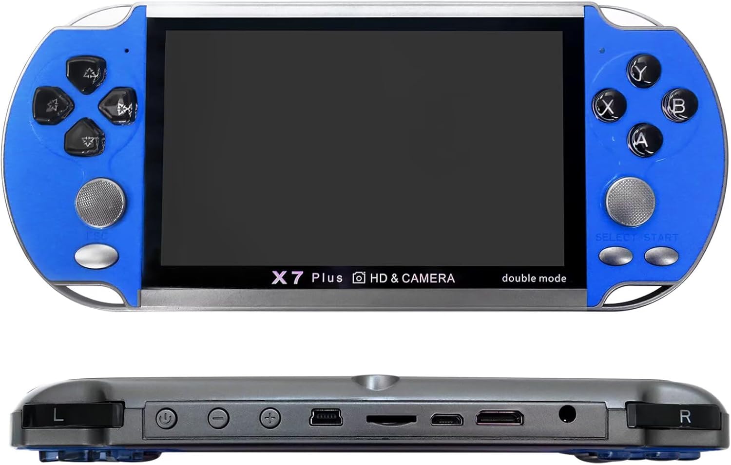 Plus – Consola de juegos portátil retro de 5.1 pulgadas, 8G, controlador clásico integrado para 10,000 juegos, tiempo de carga de 1 a 4 horas, color