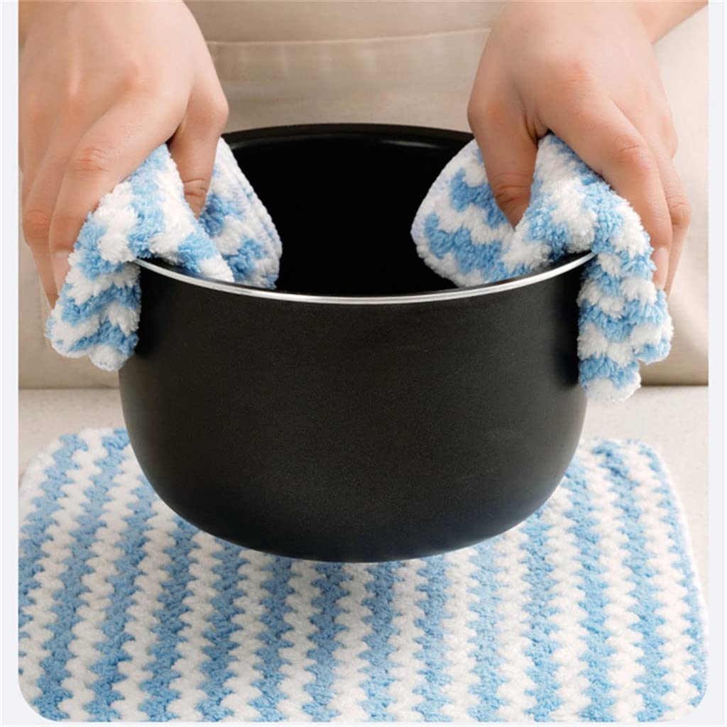 5PCS Panno di Pulizia Cucina Purga Asciugamano Strofinaccio Stracci per La Casa Gadget in Microfibra Non, Bastone Tovaglia Olio