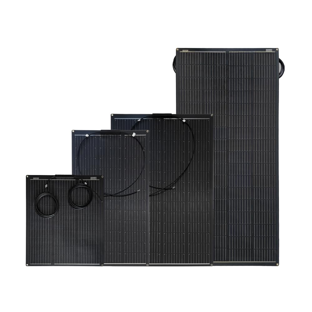 Panel Solar Semiflexible 60W BGSFP60, monocristalino 24,8% eficiencia, ultraligero, transitable, curvable, IP68, ideal para barcos, camper y náutica