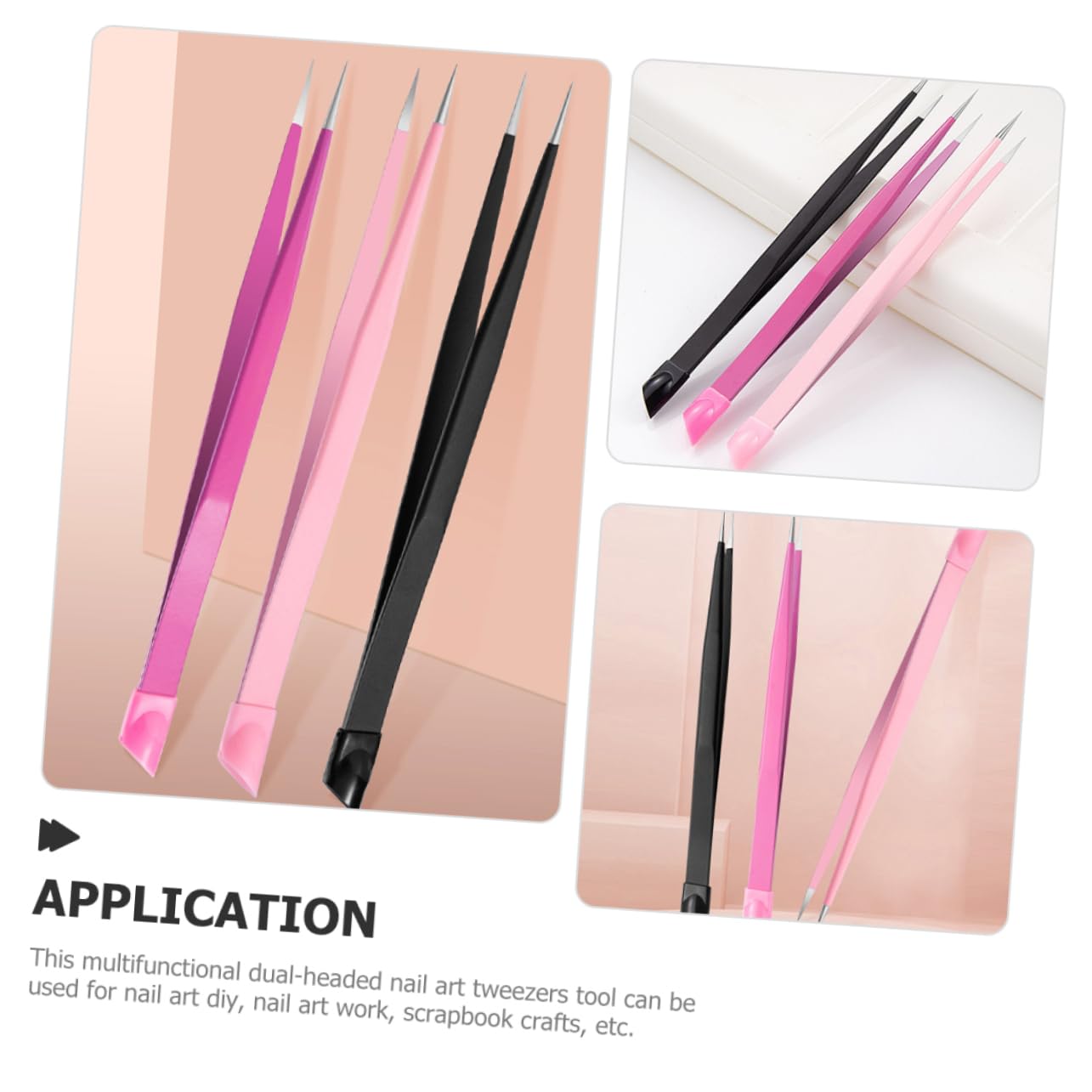 BESTYASH 4 set Pinze Multiuso Per Sopracciglia Ms Craft Donna Donne À Bellezza Unghie Pinzette Per Unghie Ciglia Pinzette Pinzette Professionali Pinzette A Punta Perline Pinzette 3 pezzi*4