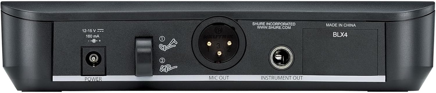 Shure BLX14/CVL Wireless Microphone System - 14-Hour Battery Life, 300 ft Range, UHF | Includes CVL Lavalier Mic, Bodypack Transmitter, Single Channel Receiver | H11 Band (BLX14/CVL-H11) - Image 5