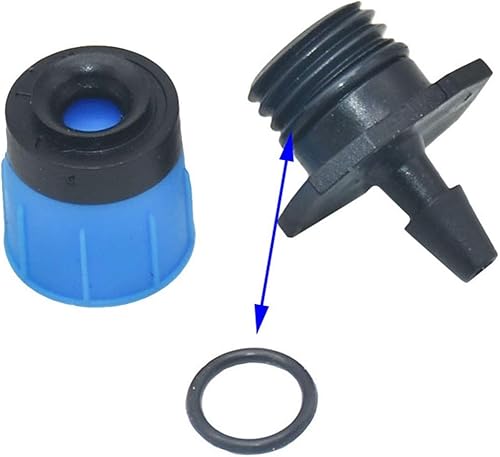 LRJSKWZC Aspersor de jardín de 25 rociadores de jardín de 360 grados con conectores de púas de 14 para riego agrícola de huerto color azul