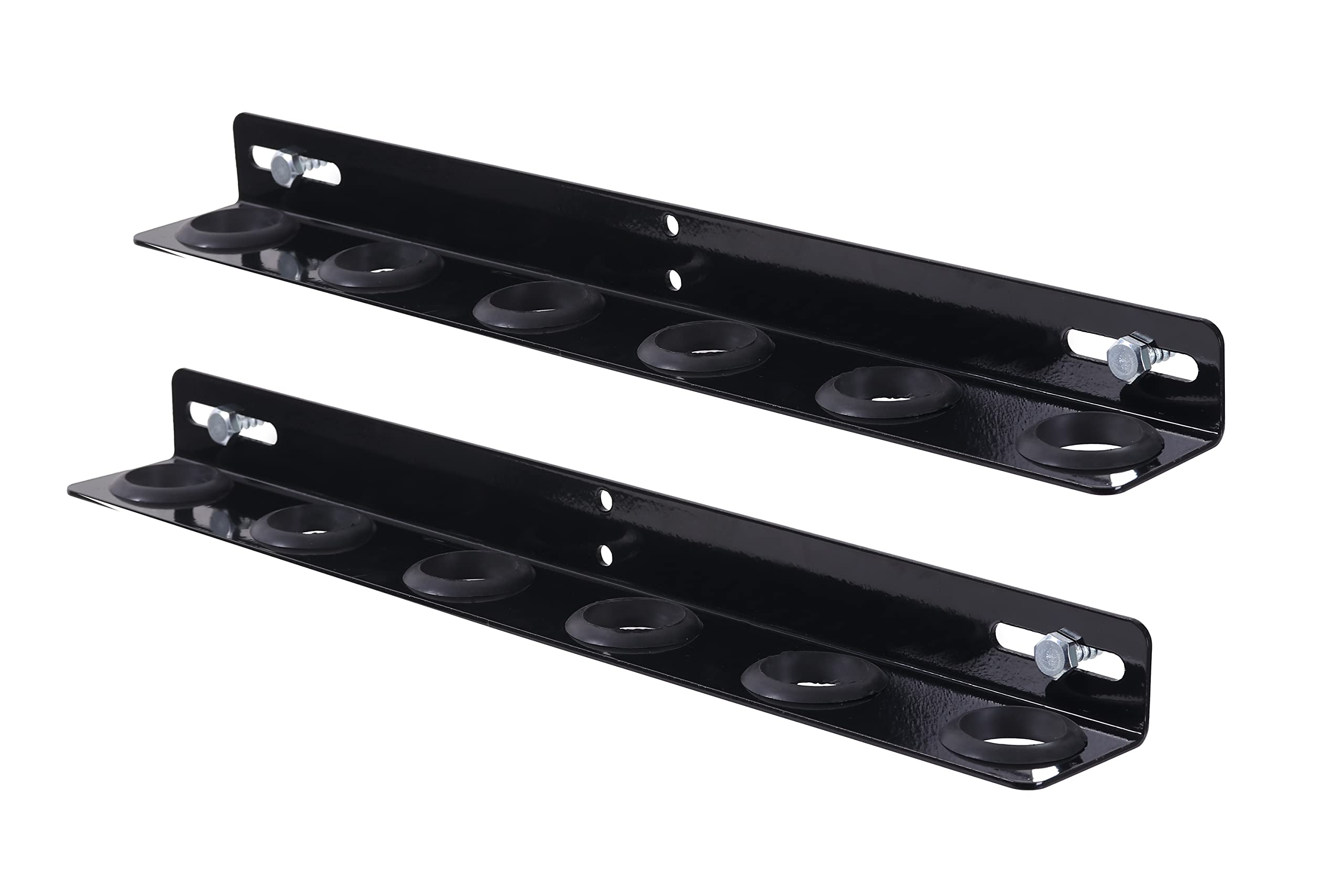 Support à Outils Pour Camion - 6 Emplacements, 2 Supports Pelle - Cadre Acier Avec œillets Caoutchouc - Montage Facile