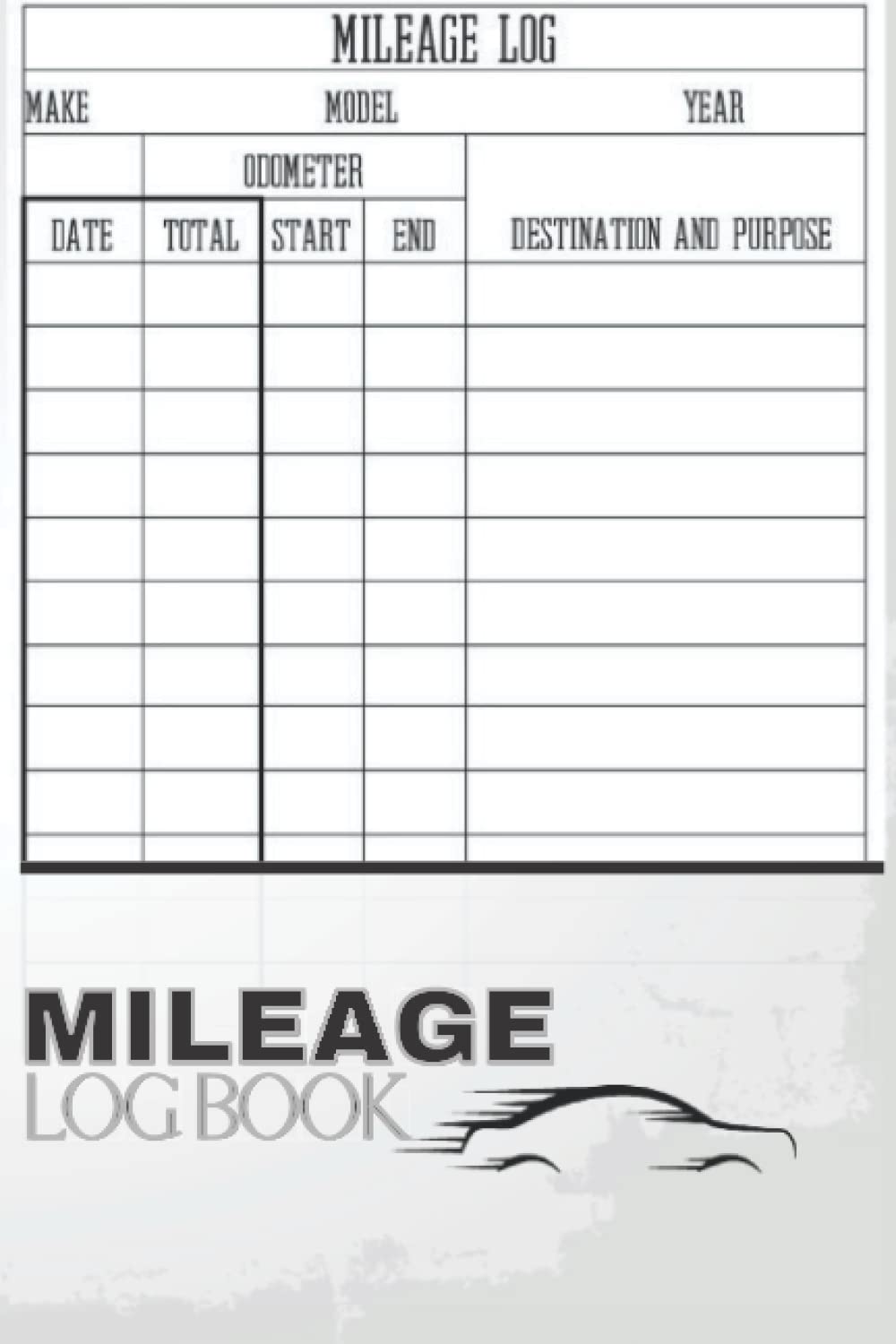 Mileage Log Book: Car Tracker for Business Auto Driving Record Track Your Daily Mileage For Taxes | Simple Mileage Log Book