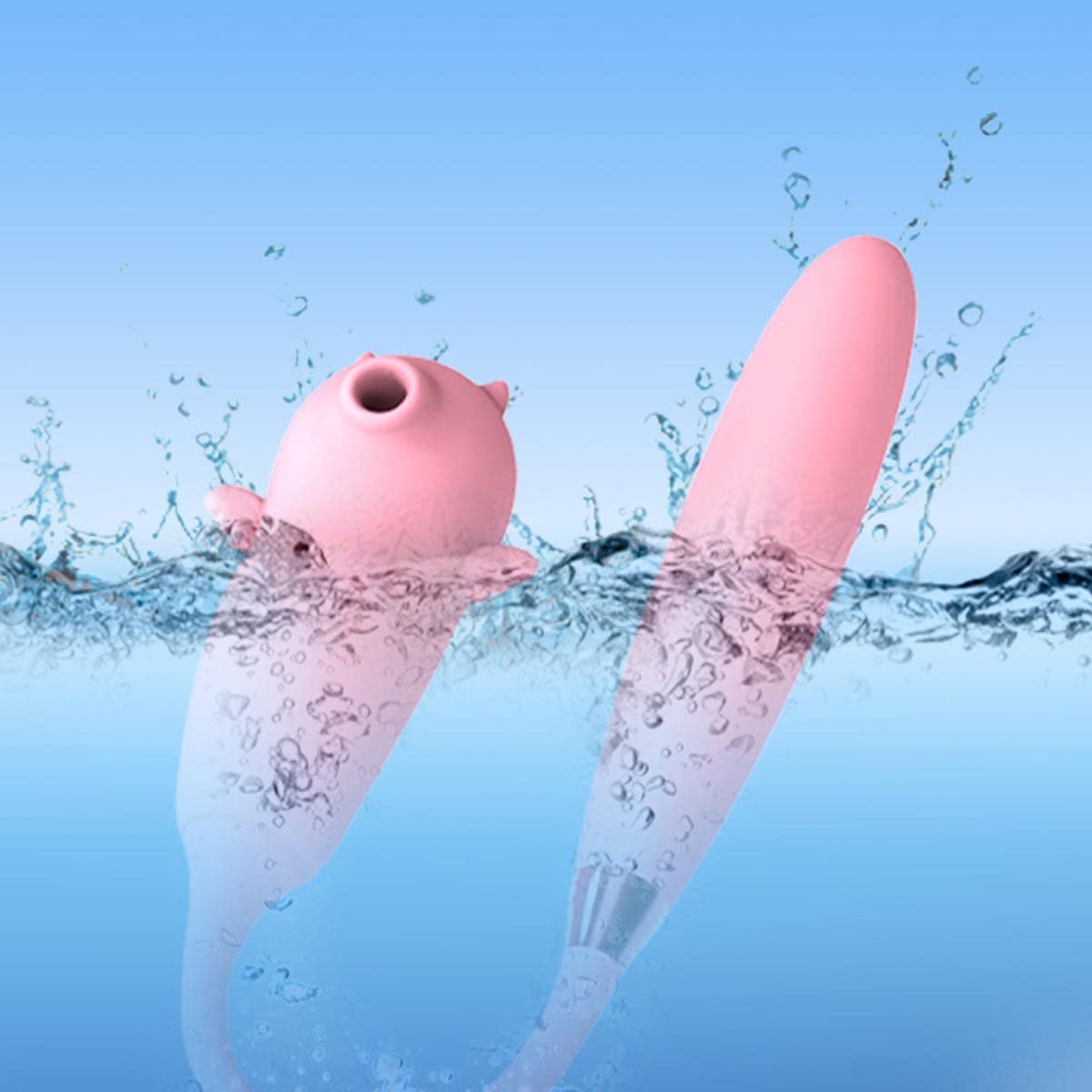 Vibratori Giocattoli per Donna, Vibratore Sessuale Spinta Capezzolo Stimolatore Clitorideo Giocattoli, Riscaldamento Intelligente 9 Frequenza Succhiamento e 6 Velocità Modalità Pink
