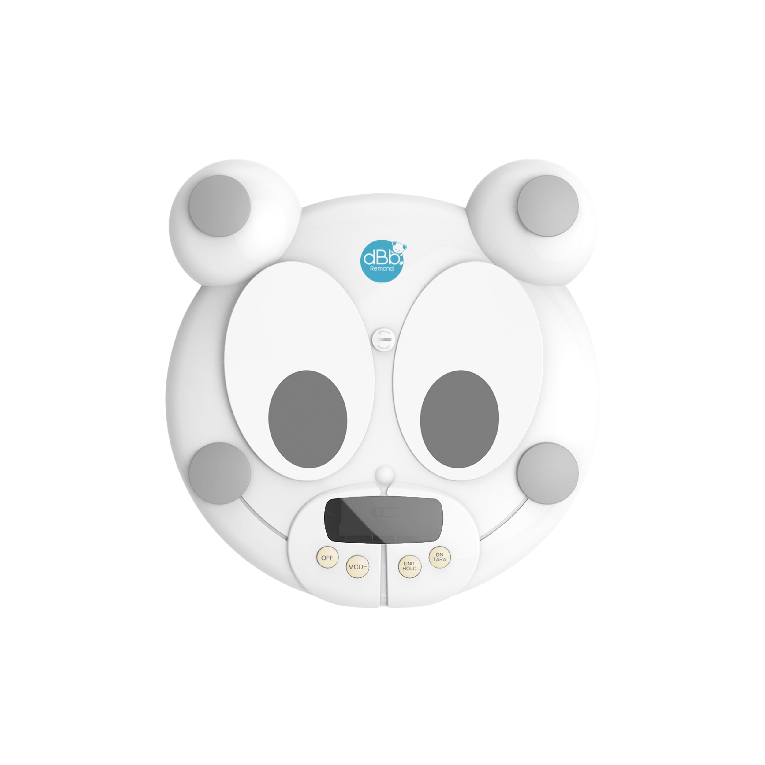 dBb Remond - Pèse Bébé Électronique - Balance Numérique Nouveau-Né Jusqu'à 20 kg - Précision 10 gr - Fonctions Tare & Poids-Bloc - Plateau Amovible - Affichage LCD - Blanc