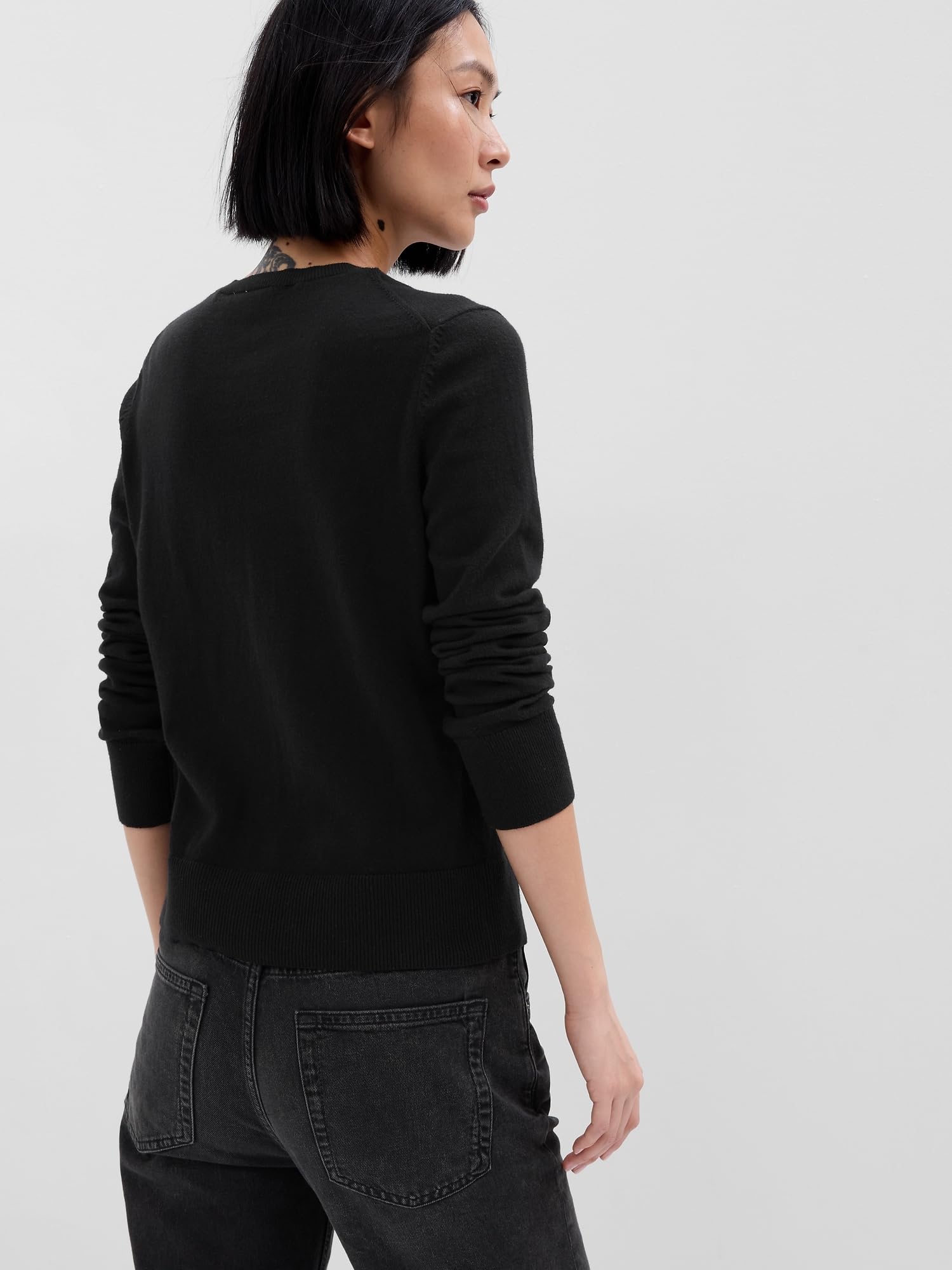 Gap Crewneck Cardigan Suéter cárdigan Mujer (Pack de 1)