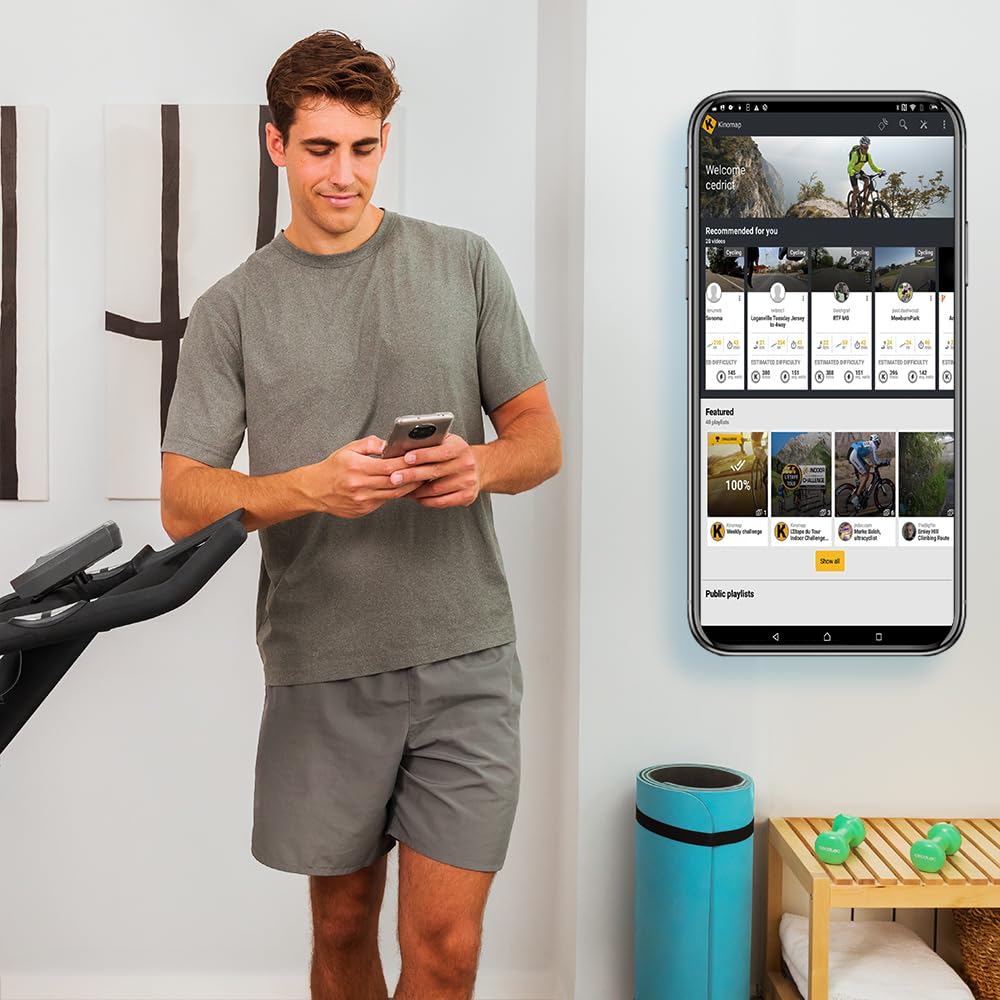 Cecotec Wewnętrzny rower treningowy z rezystancją magnetyczną i kierownicą bezwładnościową 24 kg DrumFit Indoor 24000 Magnetic Connected. APP, 8 poziomów rezystancji, regulowany ekran, siodełko i