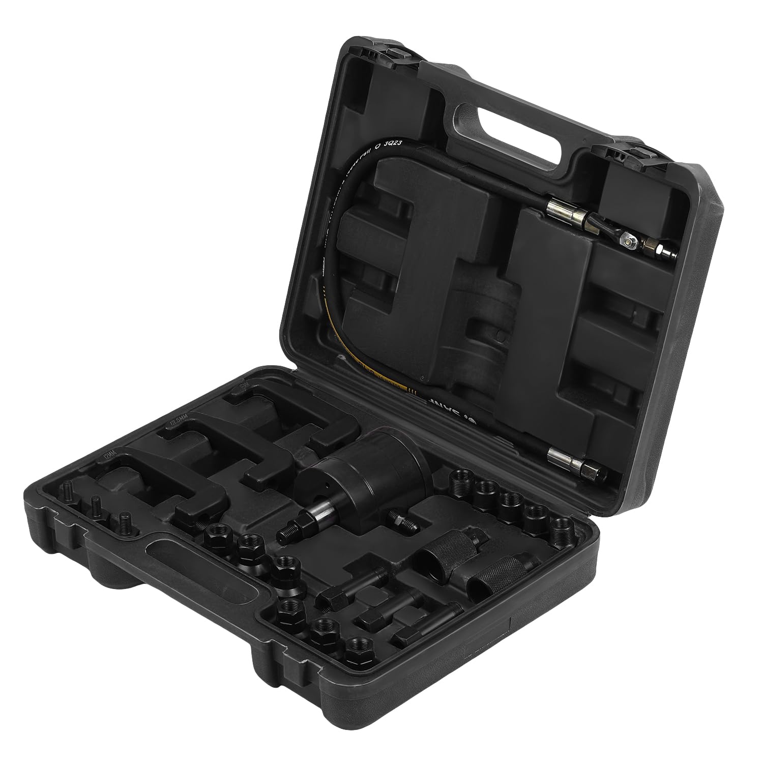 GEARMONSTER Extractor de inyectores diésel de 24 piezas con garra inyectora neumática con adaptador compatible con Bosch Delphi Denso Siemens