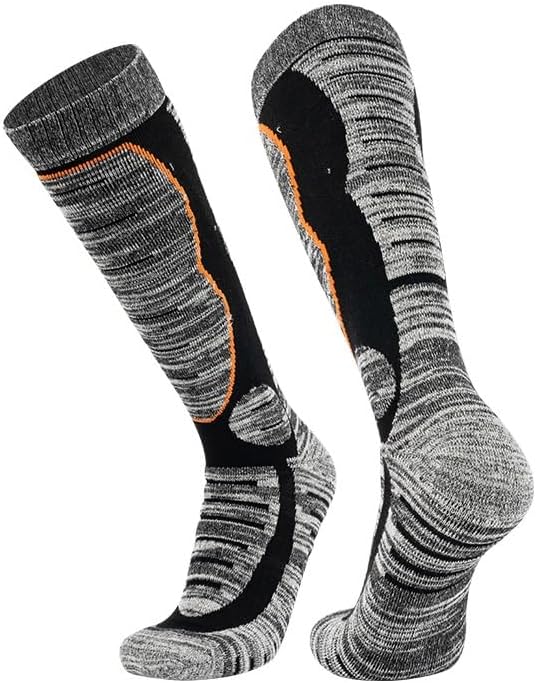 VIDI Thickened Warm Ski Socks for Men Women Winter Towel High-cut Outdoor Hiking