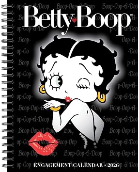 Willow Creek Press, Betty Boop 2026 Engagement Planner, 7 X 8.66, Weekly Calendar with Spiral Binding