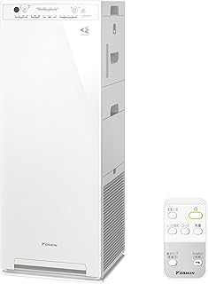 ダイキン【ウイルス対策】加湿 空気清浄機 2025年モデル MCK555A-W 25畳 10年間フィルター交換不要 ストリーマ スリム 静音 お手入れ簡単 スピード吸込 壁際設置 節電 花粉 ハウスダスト ペットの毛･ニオイ アレルゲン（ﾀﾞﾆ､ｶﾋﾞ）脱臭 清潔加湿（ホワイト）