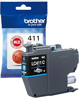 【ブラザー純正】 ブラザー工業(Brother Industries) インクカートリッジシアン LC411C 対応型番:DCP-J926N、MFC-J904N、MFC-J739DN、MFC-J939DN他 ブルー 小