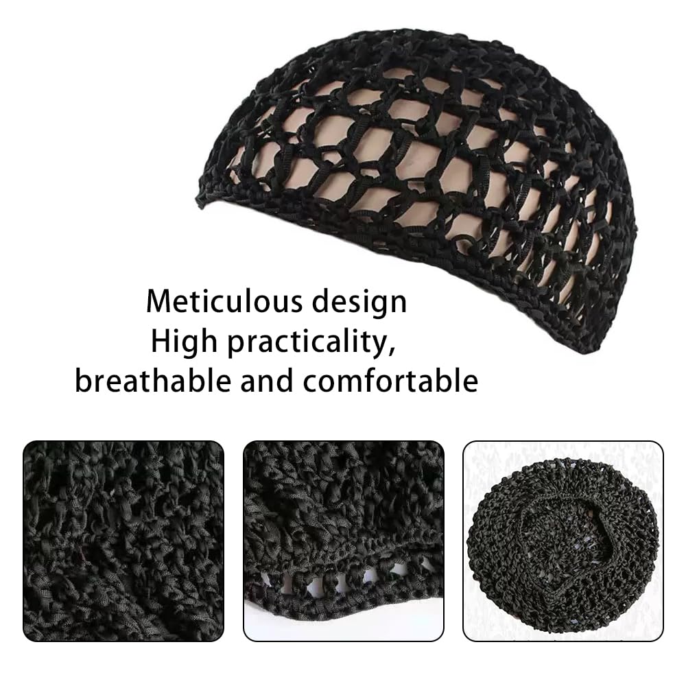 Gorro de malla de rayón para mujer transpirable para dormir ducha maquillaje redecilla gruesa