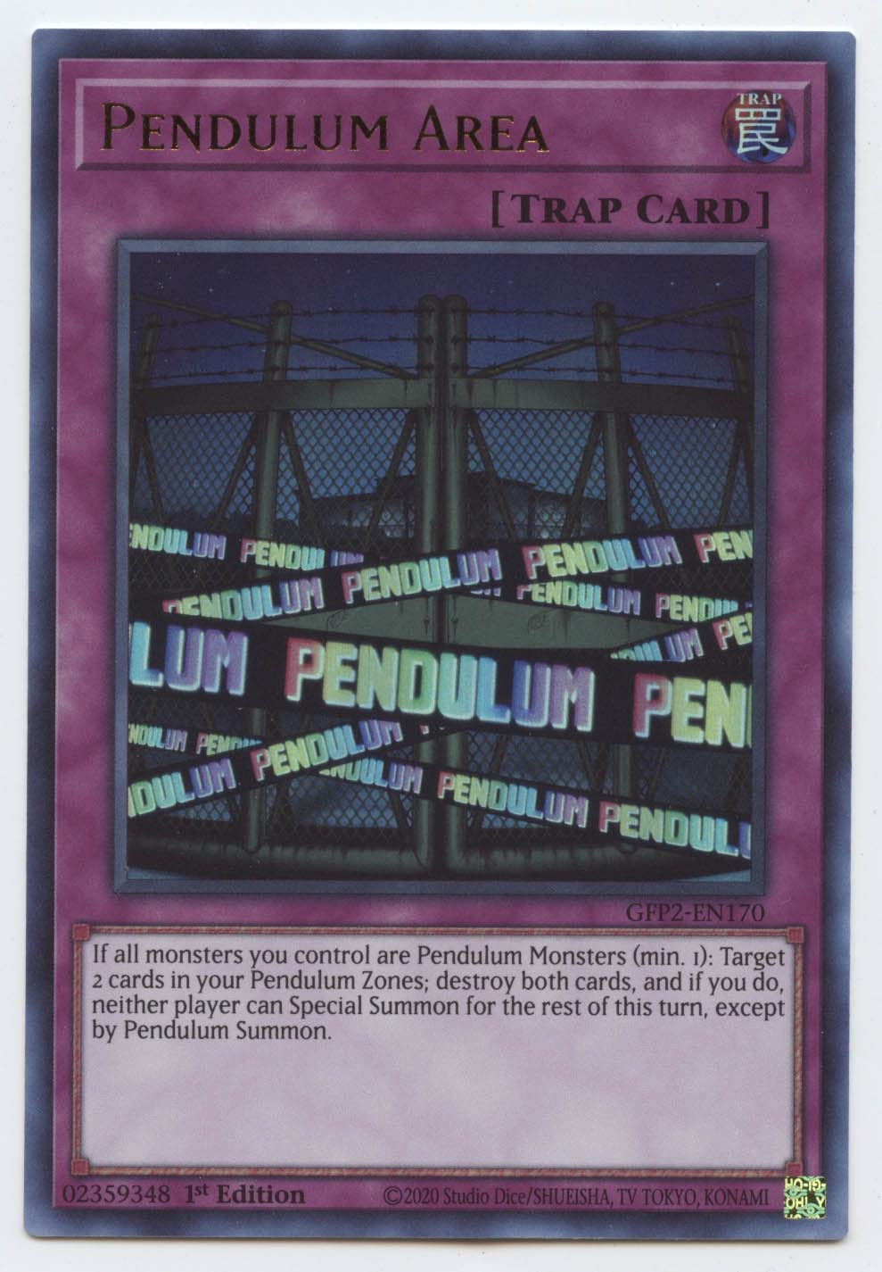 Pendulum Area - GFP2-EN170 - Ultra Rare - 1st Edition