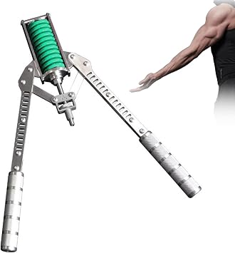 Adjustable Power Twister Arm Exerciser - 304 Stainless Steel Chest Expander with 0-265lbs, Upper Body Workout Equipment for Home Gym Shoulder, Biceps & Muscle Training