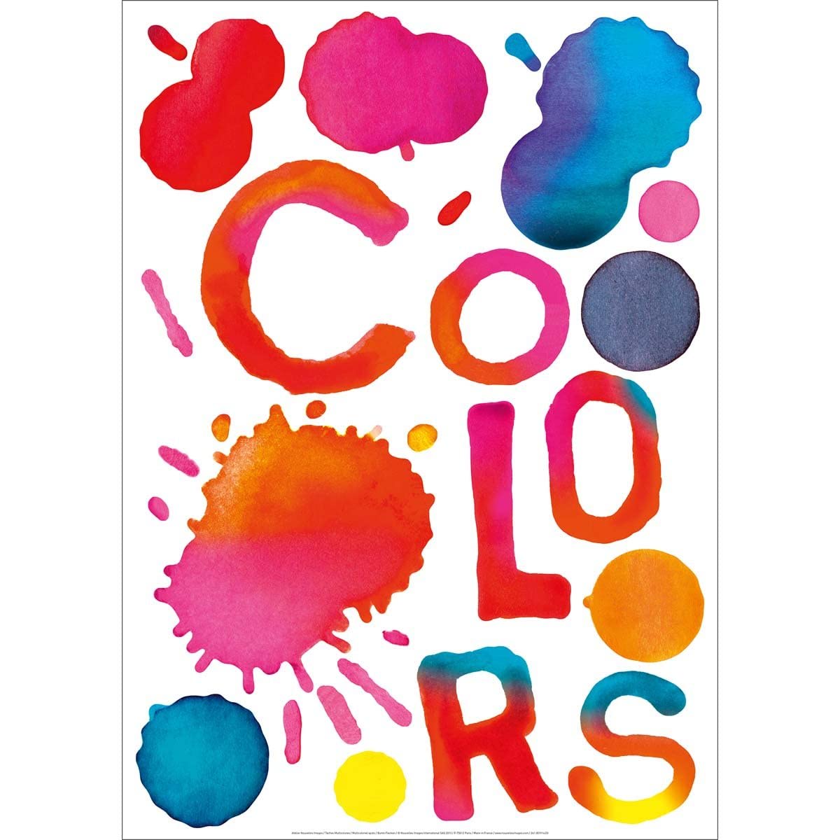 Nouvelles Images 170.001906.03 Adesivo per Parete, Carta, Multicolore, 69,5 x 49 x 0,1 cm