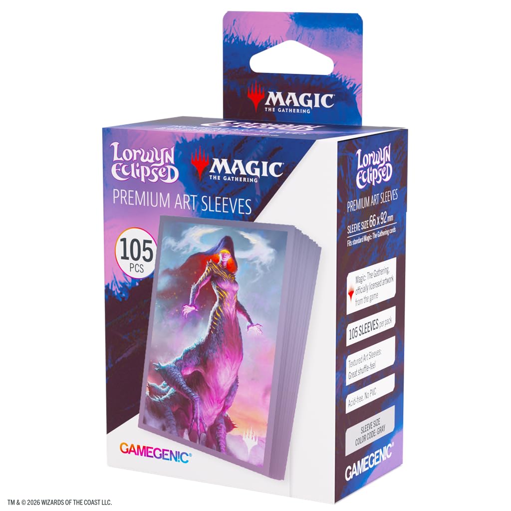 Gamegenic MTG Lorwyn Eclipsed Sleeves Moonshadow, Game Accessory, Full Color Printed Cases Textured Finish, Multilingual