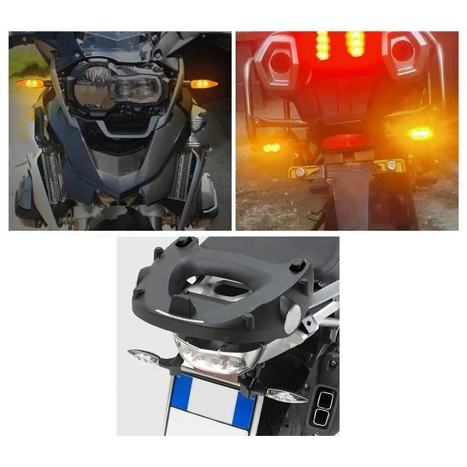 Amazon | フラッシャーライト バイク用ウィンカーライト フロント/リア