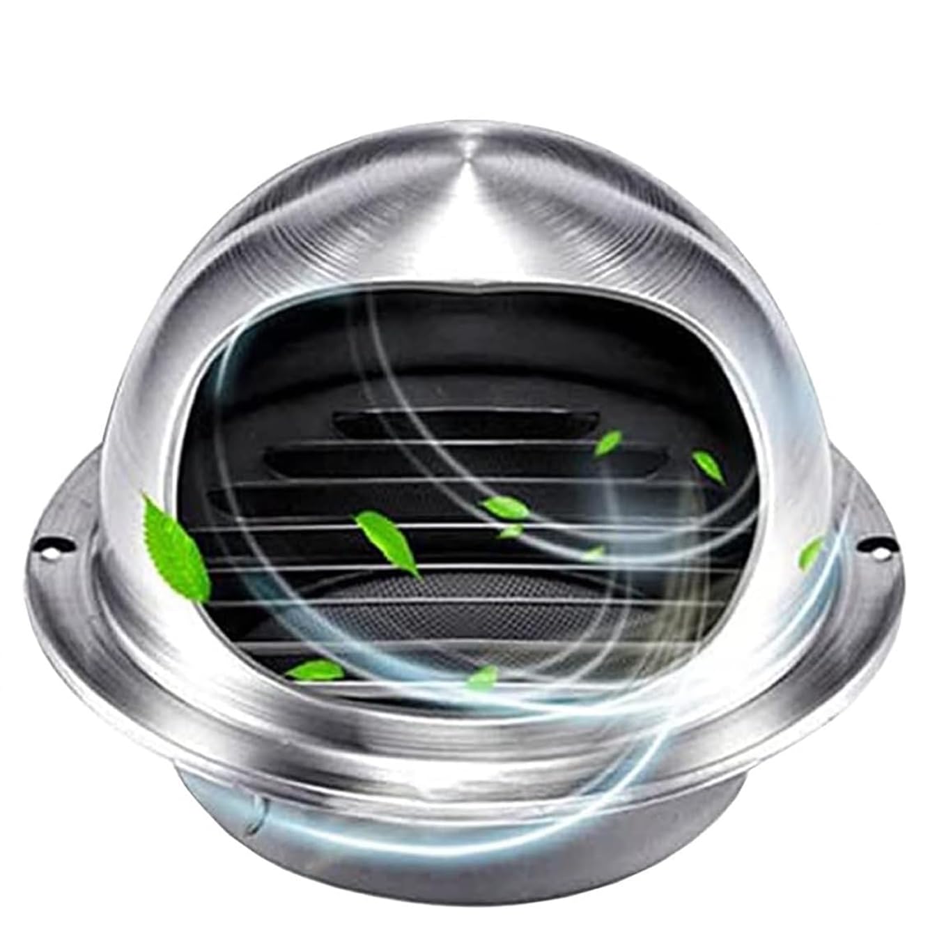 Campana de ventilación de acero inoxidable 304 – Cubierta de ventilación redonda para salida de pared de 4, 6, 7, 8, 10 y 12 pulgadas, extractor externo a prueba de lluvia.