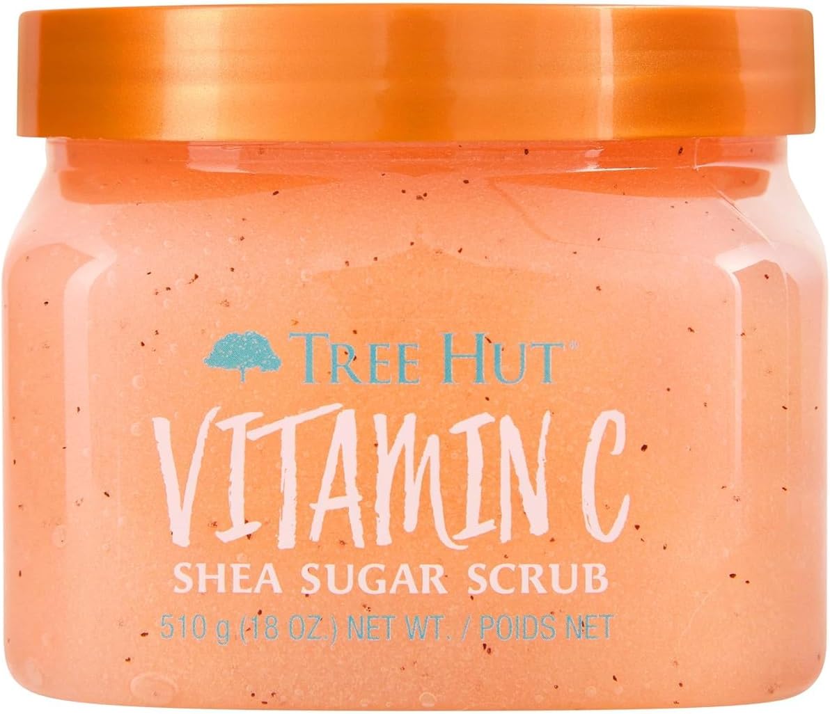 Tree Hut Vitamin C Shea Sugar Scrub, 18 oz (510g) Ultra Hydrating, Exfoliating, Nourishing Skin, Essential Body Care (Package May Vary)