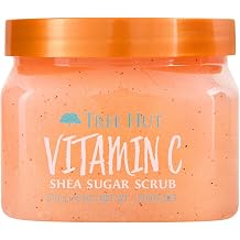 Tree Hut Vitamin C Body Scrub, Exfoliating & Hydrating Sugar Scrub w/ Shea Butter, Vitamin C & Essential Oils, Smooth Skin, Body Exfoliator For All Skin Types, Self Care Gifts for Women, Vegan, 18 Oz