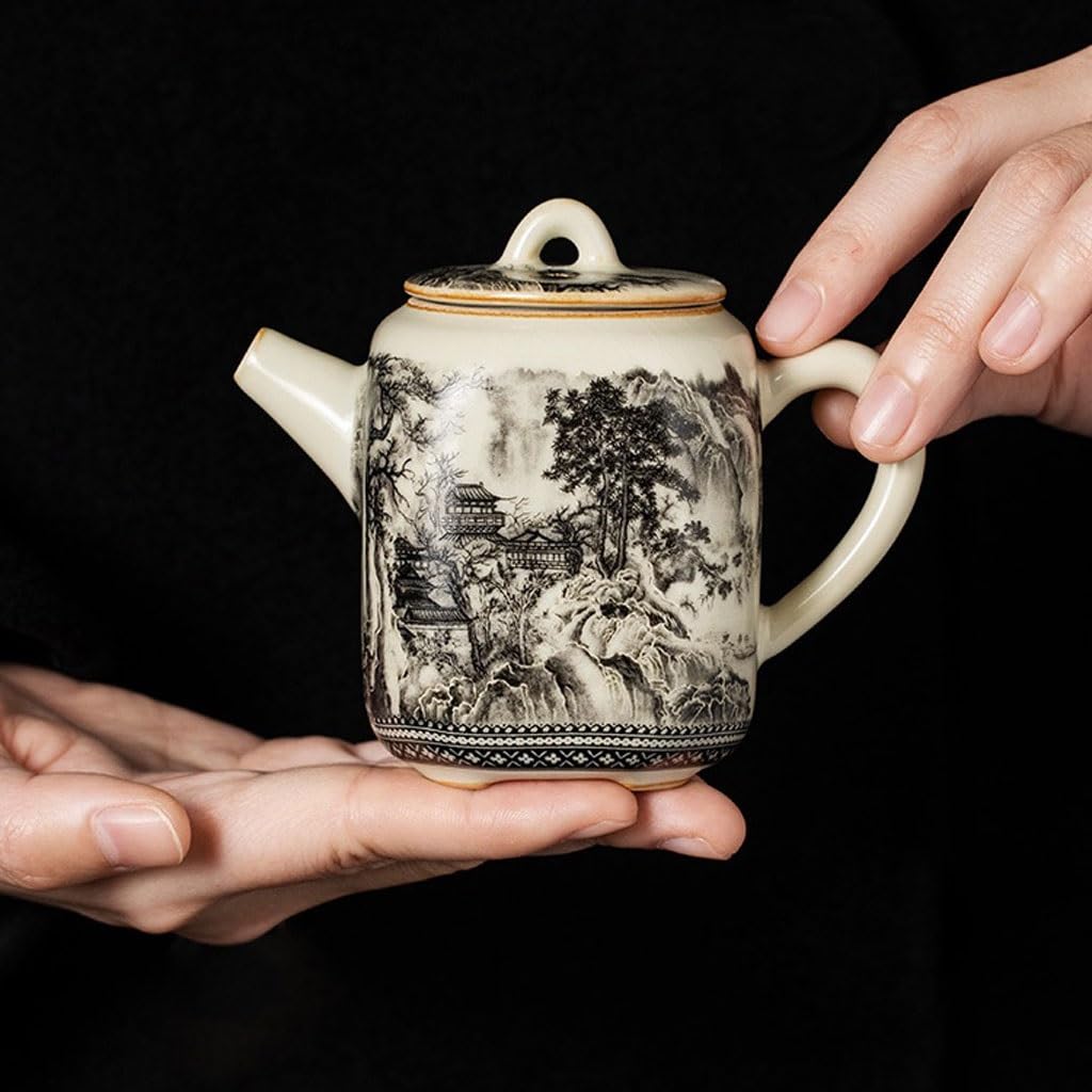 Maquina Para Hacer Te Tetera individual for fiesta de té, juego de té de Kung Fu, tetera de cerámica for hacer té y beber té, tetera doméstica Preparador De Té De Hojas Sueltas