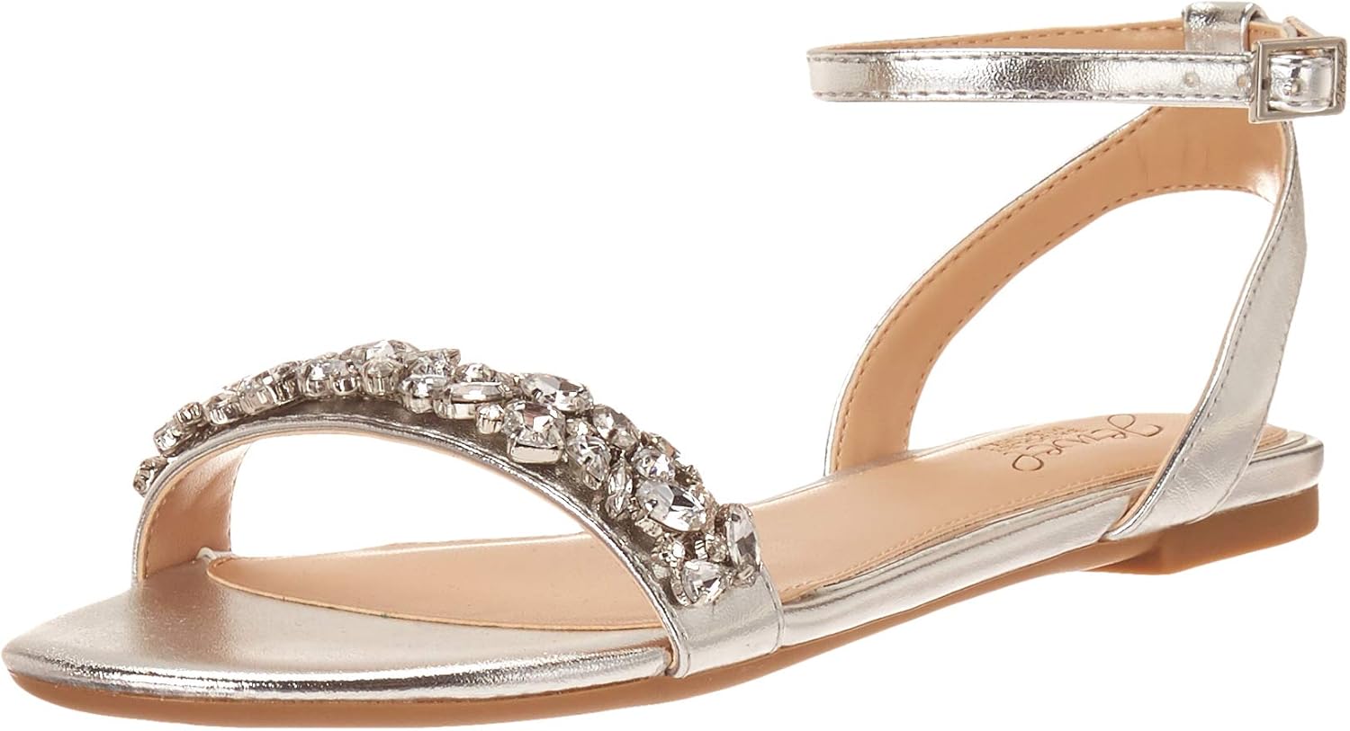 Jewel Badgley Mischka Ohara Minimalist Crystal Adorned Flats | Featured Image